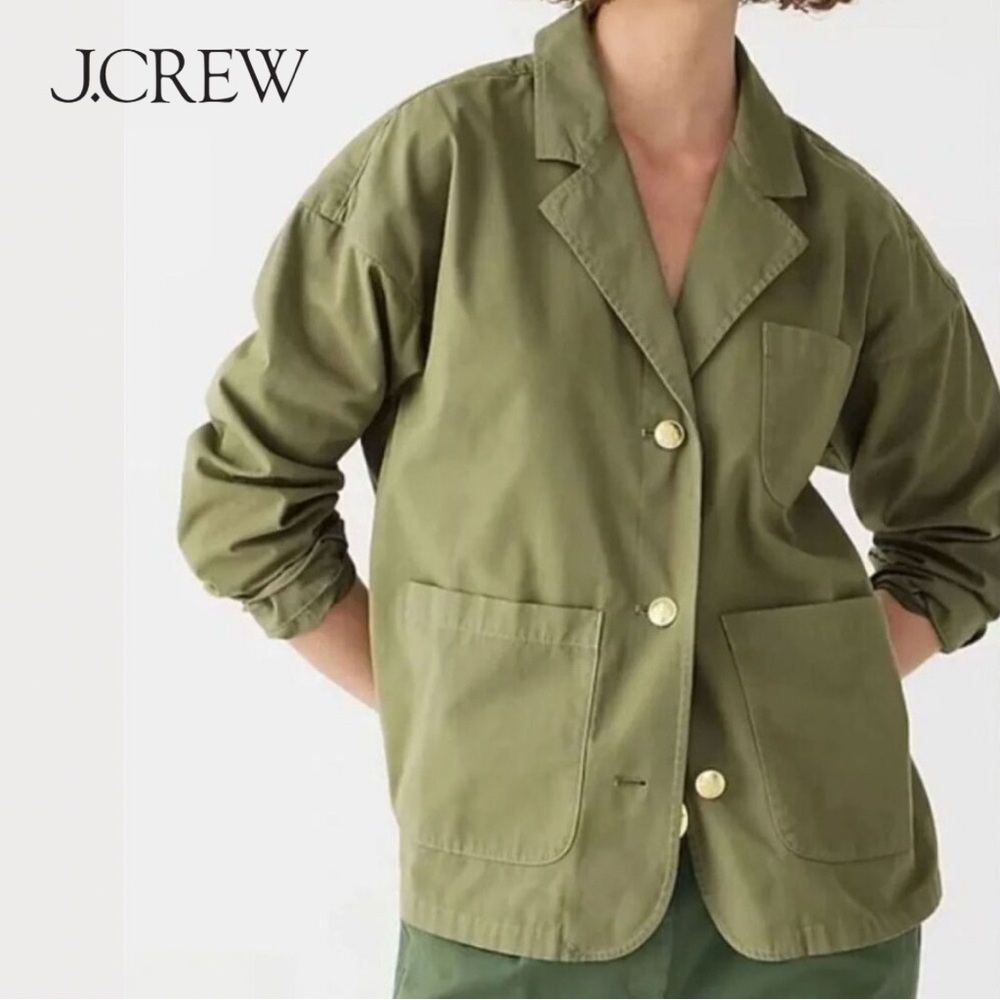 NWOT J. Crew Chino Blazer Jacket